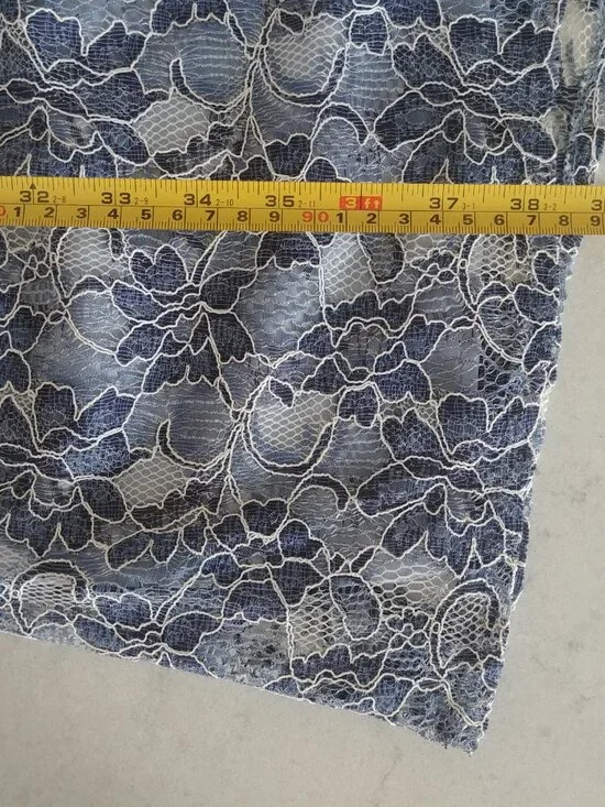 Jack BB Dakota blue lace spaghetti strap midi dress size 6 - Picture 14 of 16